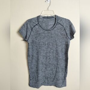 Lululemon Swiftly Short Sleeve Black Gray, Light Blue Gray Heathered